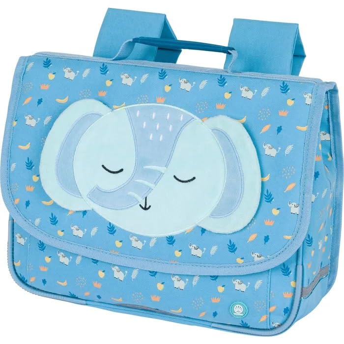 Cartable maternelle Oberthur bleu pour transporter le doudou à l'école