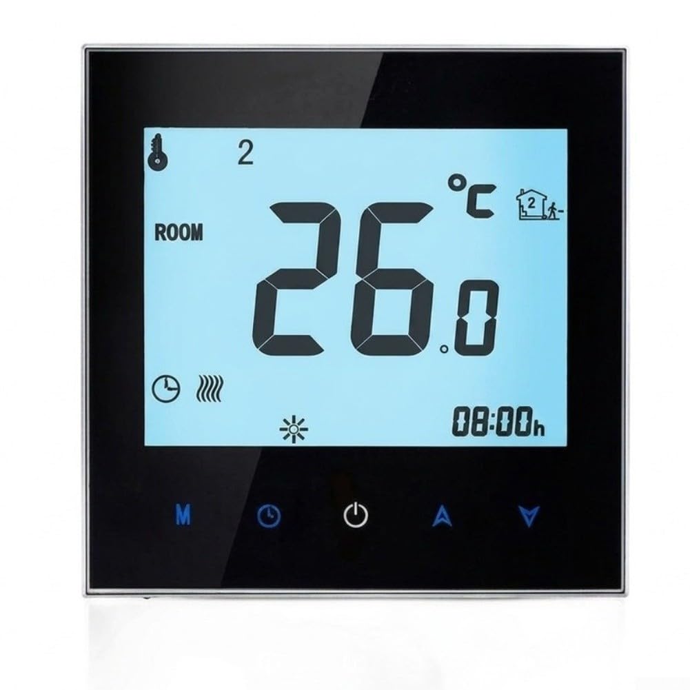 Termostato WiFi Smart per Caldaia Controllo Vocale(Electric-Black)
