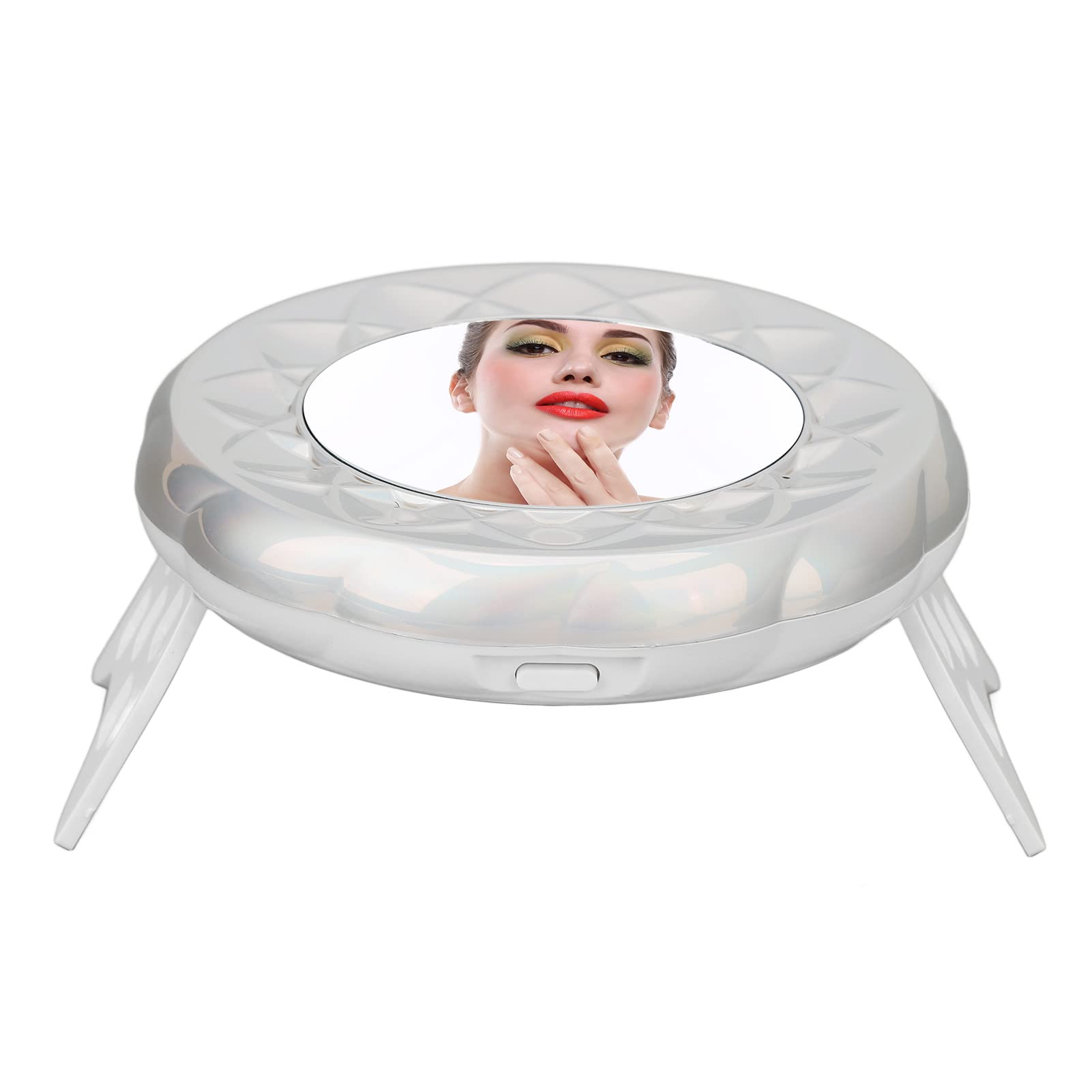 Sonew Mini Nail Lamp, 18 Light Chips UV Lamp for Gel Nails, USB Foldable Portable 18W Power Manicure Lamp, One Button Timing Design, New Mirror Design for Nail Gel Manicure