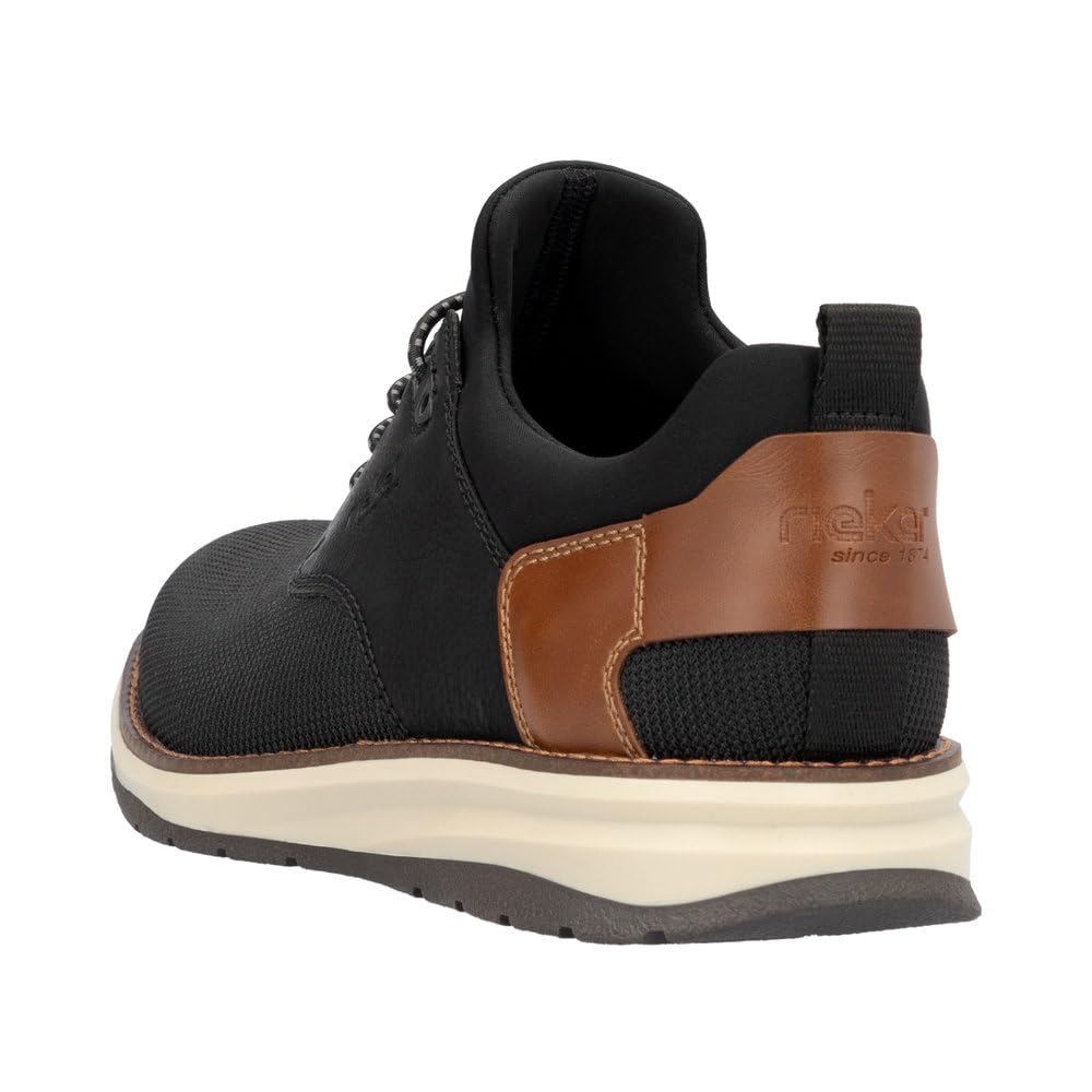 Rieker HWK Herren Halbschuhe Sneaker Low Slipper schwarz/braun schwarz