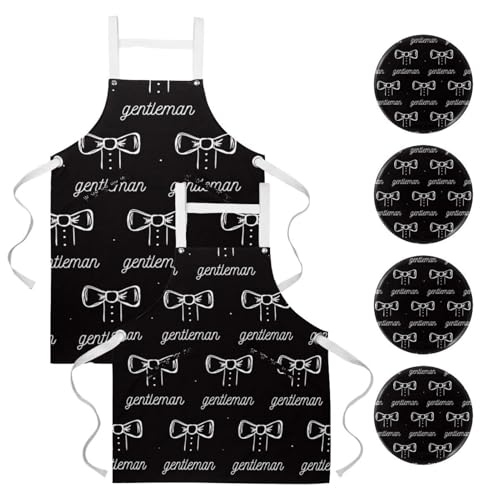 Tablier de serveuse anti-taches avec broches pour restaurant
