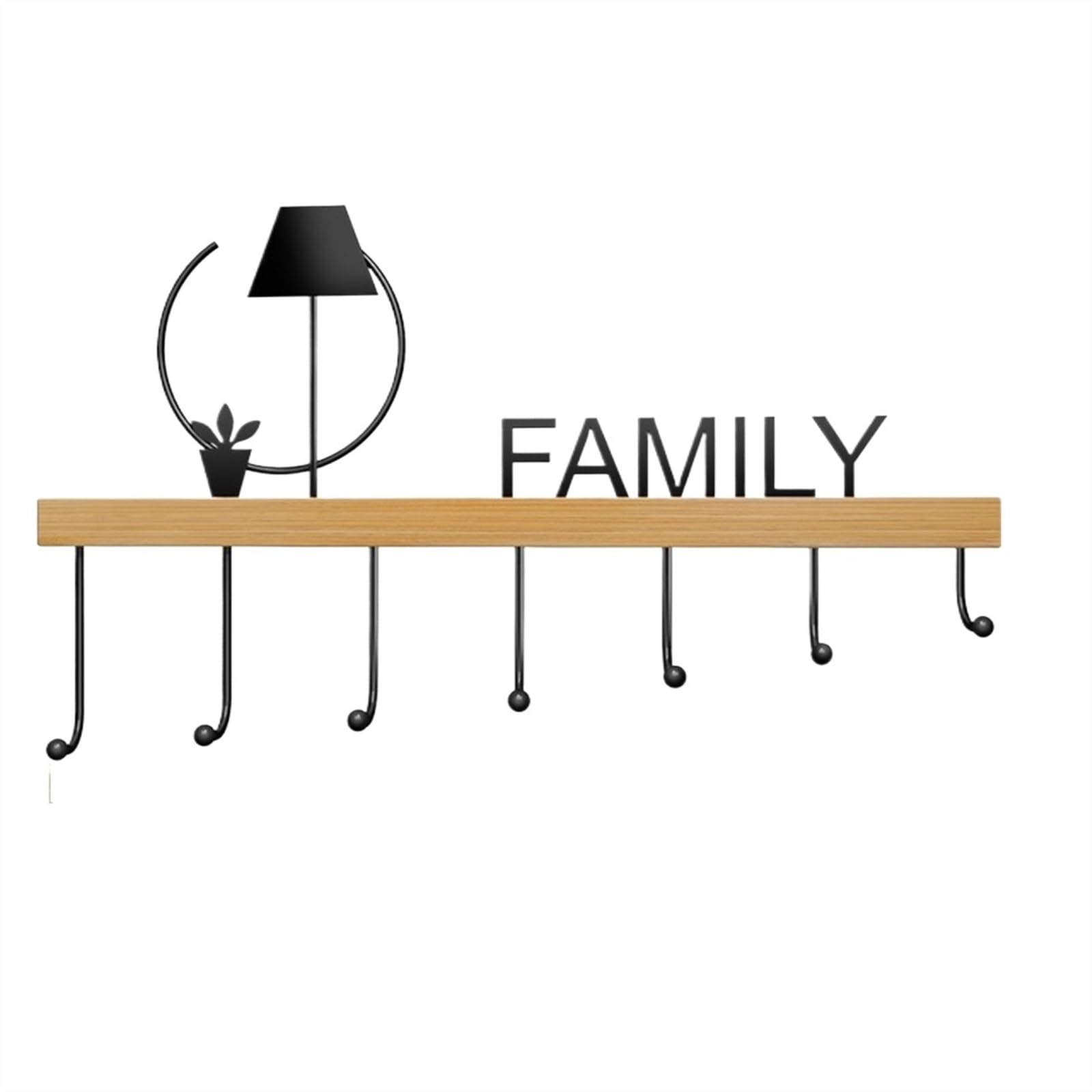Zyyanshop One Color Wall Coat Rack Modern Wall Mounted Coat Rack Creative Entrance Key Book Bag Hanging Hooks Into The Door After The Storage Without Punching Hole