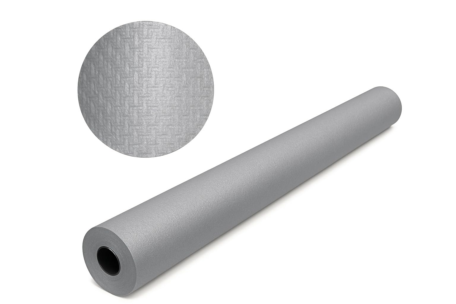 Tezraftaarยฎ Paper Banquet Roll Embossed Design 8m x 1.2m Silver Disposable Banqueting Roll Table Cover Clothes for Christmas Catering Supply Wedding Birthday