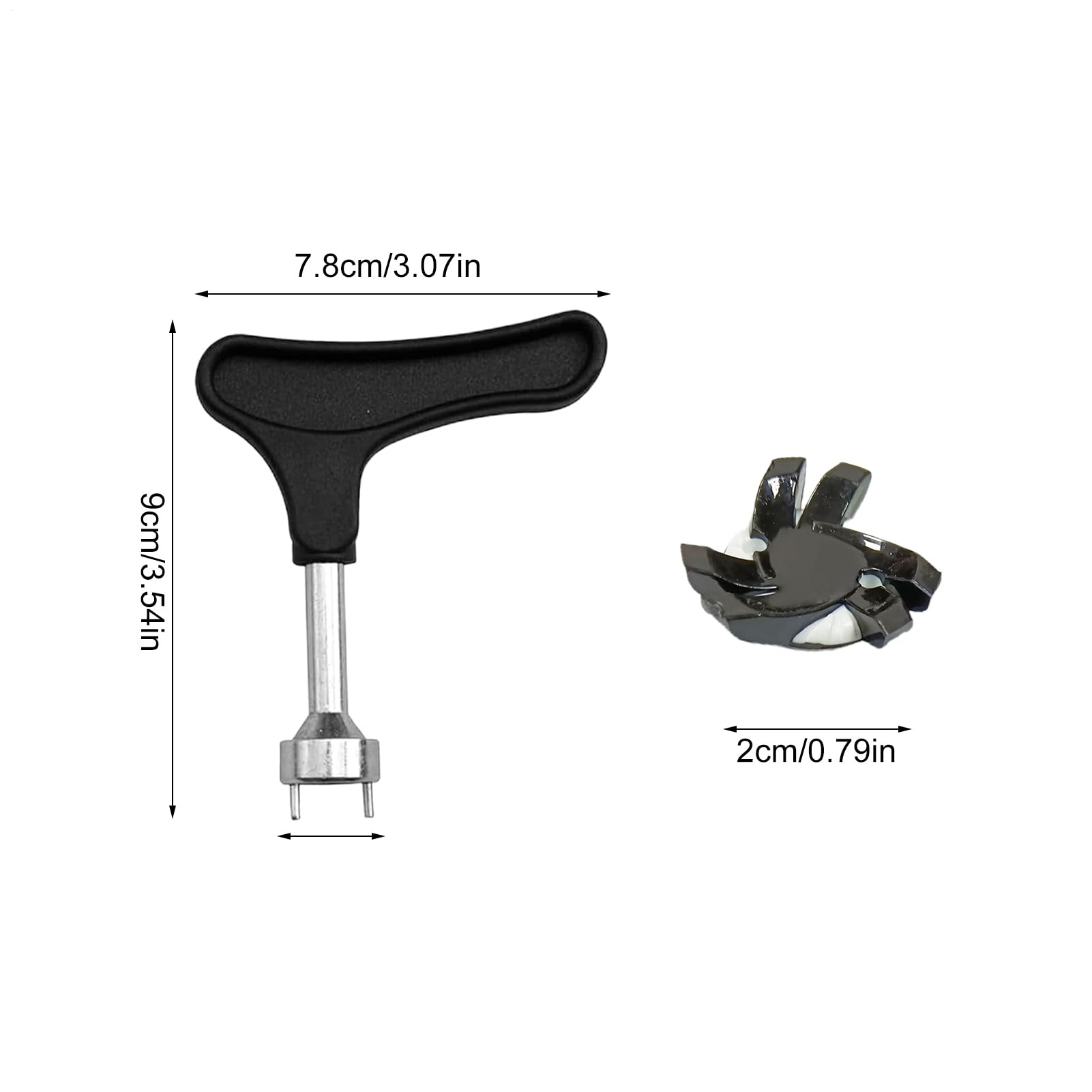 Tacos antideslizantes para zapatos de golf, 12 puntos de repuesto de giro rápido, tacos de tracción ligeros, ideales para entrenadores al aire libre, canchas, campos y rendimiento en césped