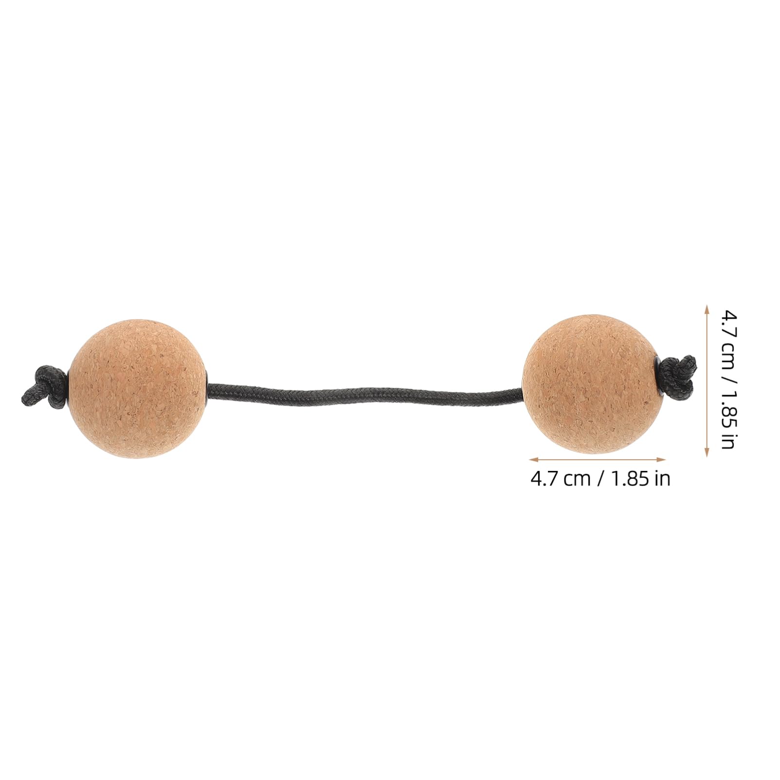 2 Paires de Kashaka Instrument de Percussion à Double Boule