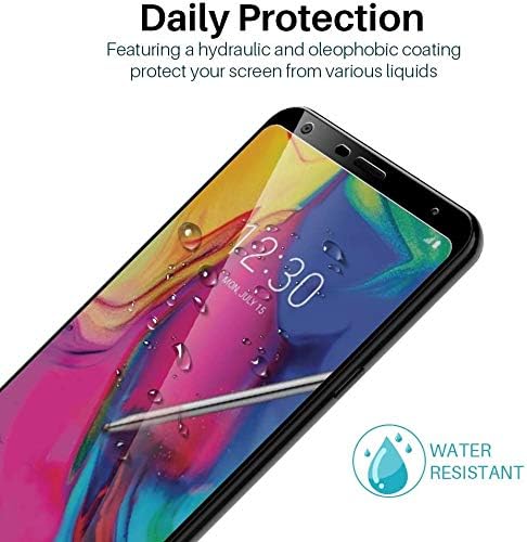 [3 Pack] LϟK Designed for LG Stylo 5 / Stylo 5 Plus/Stylo 5X Tempered Glass Screen Protector, [Full Cover] [ Easy Installation] Bubble Free (Black)