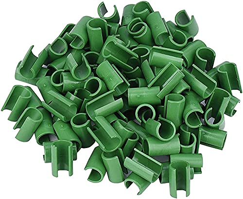 50 Pieces Garden Plant Stakes Connector Garden Trellis Rod Connector Clip for Climbing Rattan Vine Rotatable Rod Supporting (8mm Cross Clips)