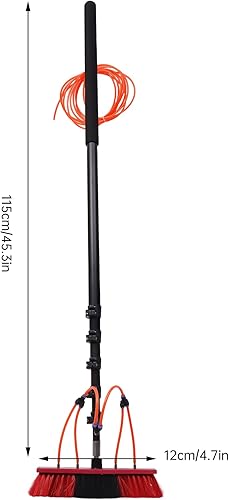 Miniatura 2 de Kit de poste de alimentación de agua, cepillo de limpieza de panel solar de alcance de 20 pies, sistema de limpieza de panel solar de vidrio de
