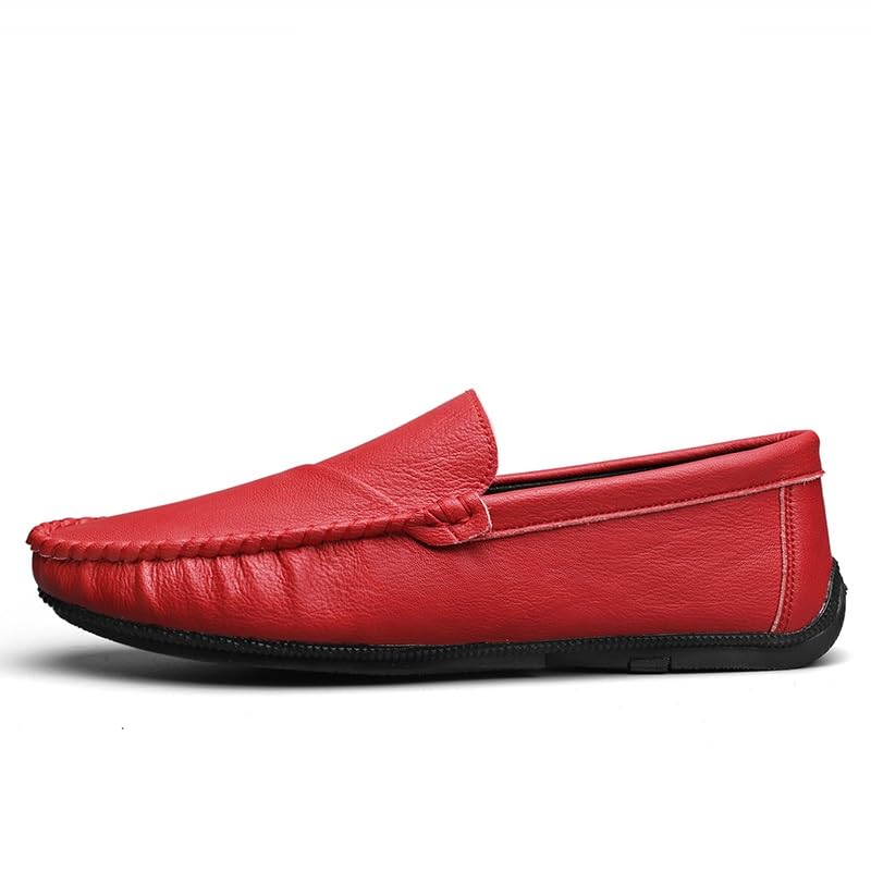 Men's Loafers Shoes Solid Color Vegan Leather Loafers Comfortable Anti-Slip Lightweight Prom Slip On2