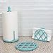 Lattice Design Kitchen Trivet For Hot Pans (Turquoise), By Home Basics, Trivets For Hot Dishes Decorative | With Non-Skid Feet | Large Trivet