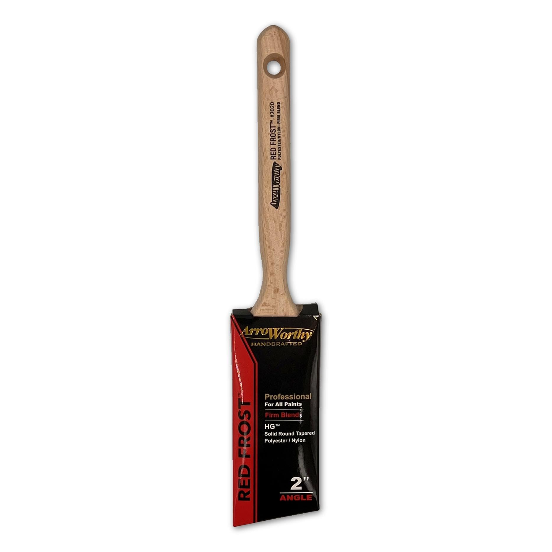 Arroworthy - Juego de pinceles de pintura, 4 x 2 pulgadas en ángulo, Rembrandt, Finultra, clásico, rojo escarcha