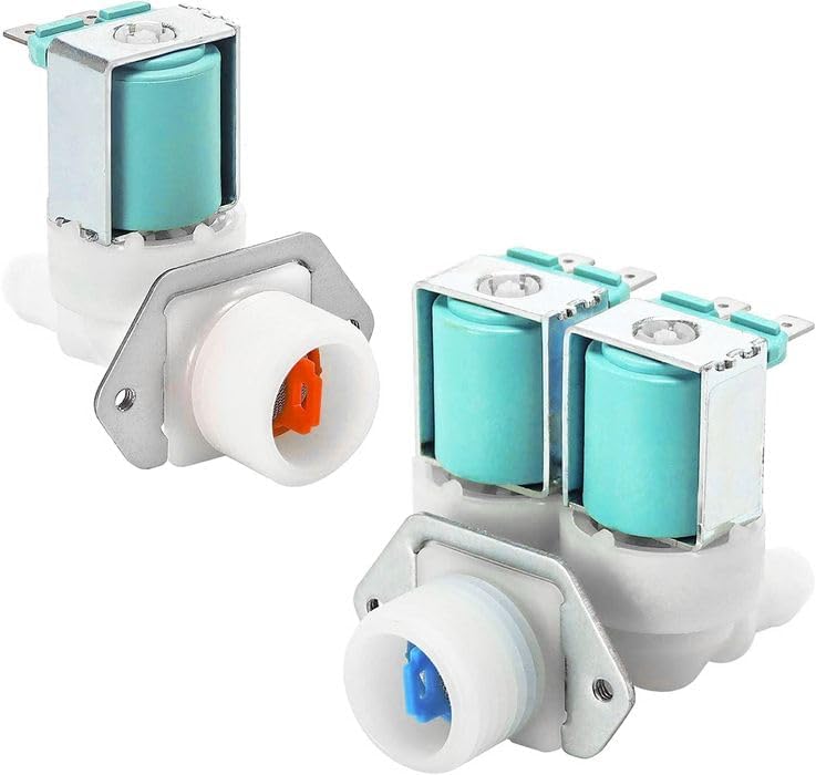 BlueStars Repuesto de válvula de agua fría y caliente DC62-30312J y DC62-30314K mejorada  Compatible con arandelas Kenmore Samsung  Reemplaza
