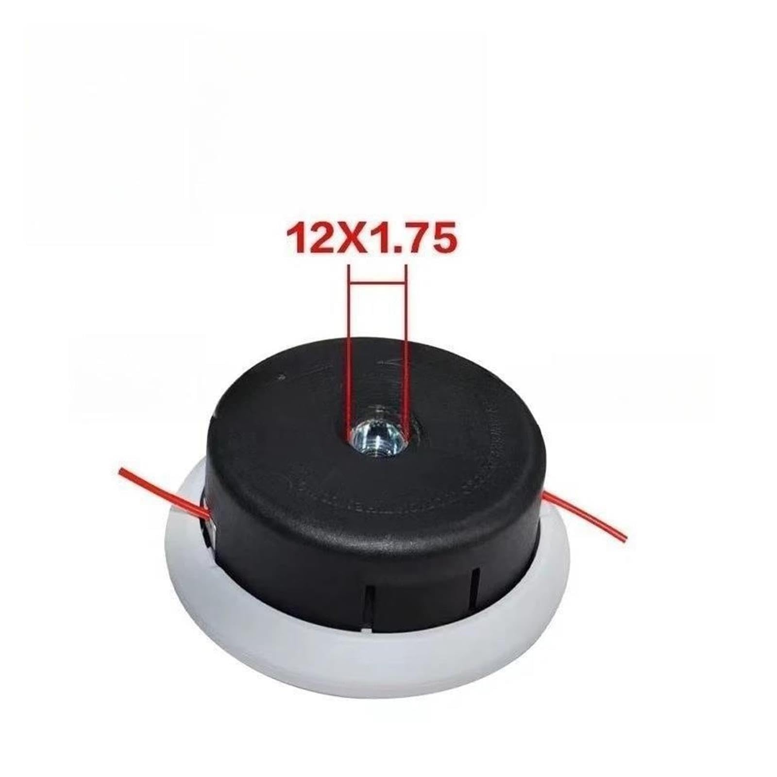 Cabezal De Corte De Repuesto 1101-2, Compatible Con Cortacésped Fushihua Y Desbrozadora Komatsu 43-64(Thread M12X1.75)