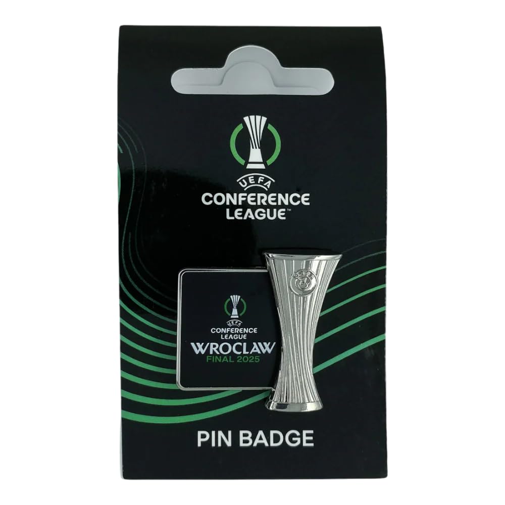 AMBALLCOM UEFA Conference League 2025 Pin Oficial Coleccionista Wroclaw Final Metal Zamak