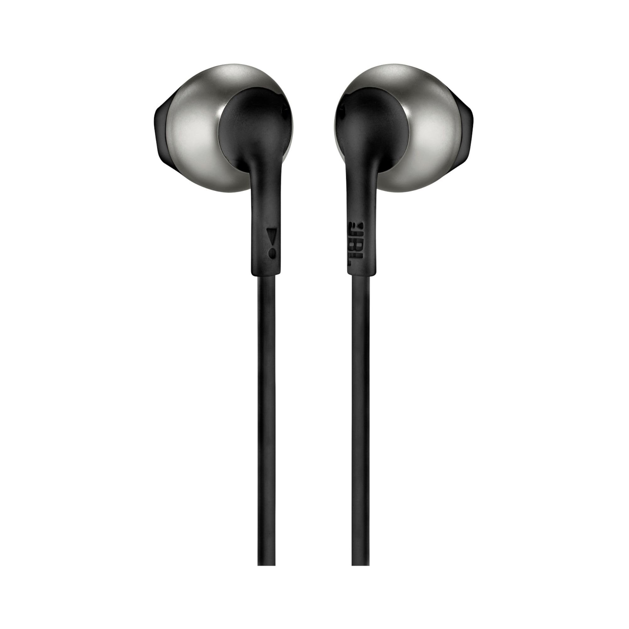 JBL Tune 205BT - Wireless Earbud Headphones, in Ear Bluetooth Headphones with Microphone, up to 6-Hour Battery, Works with Android and Apple iOS (Black)