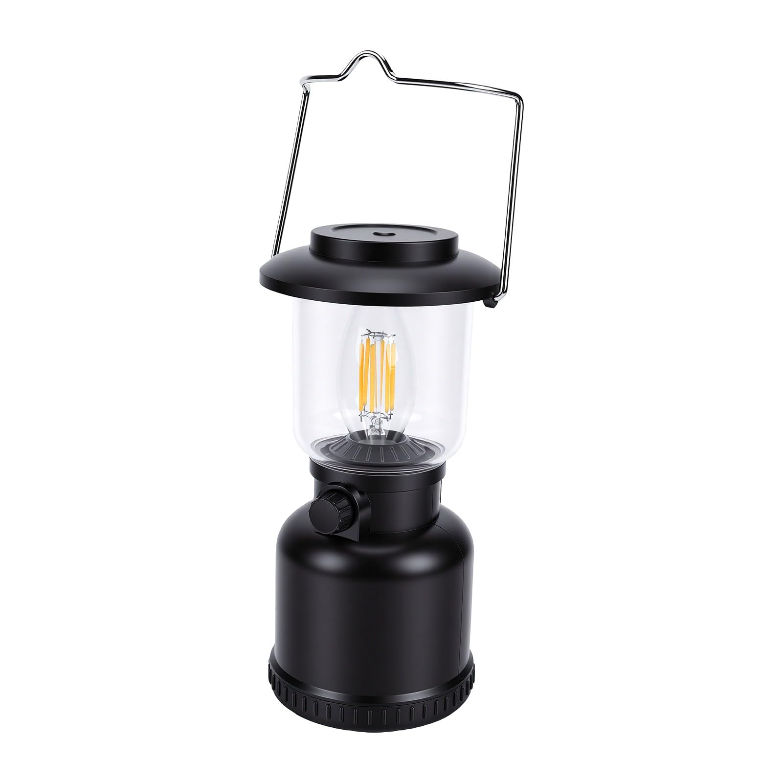 EMUKOEP Lanterna da Campeggio con Uscita 400lm, Luce da Lavoro Portatile | Impermeabile IP68, Batteria da 1800 MAh, Autonomia da 3 a 35 Ore, Gancio per Appendere Tenda o Emergenza, Accogliente