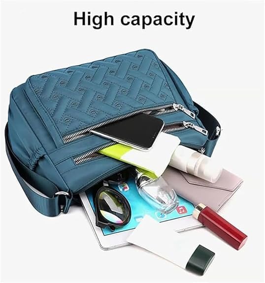 Apparent Crossbody Bag, Nylon Shoulder Messenger Bag, Ladies Travel Hand Bag, Waterproof Multi Compartments3