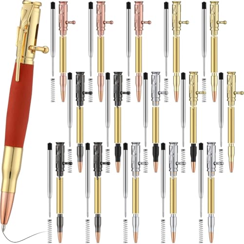 Set de 15 stylos à bille en bois pour fournitures scolaires et loisirs créatifs DIY