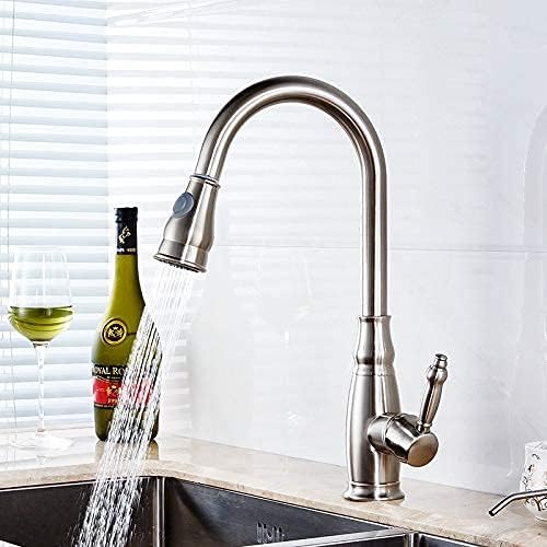 All The Copper Belt Pulls Out The Spray Head,The Kitchen Faucet Hot Water Mixer Shears and Rotates The Sink(Wire Drawing)