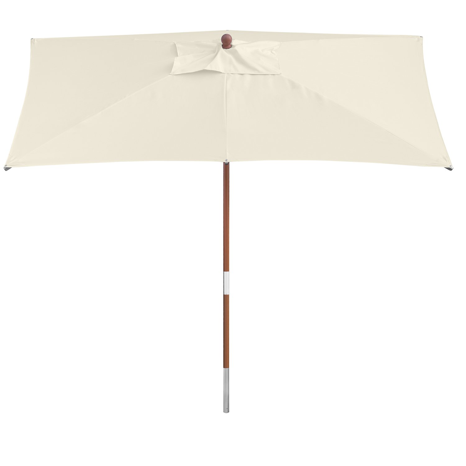 anndora Sonnenschirm 2,5 x 1,5 m eckig Gartenschirm Knicker mit Knickgelenk - Farbwahl