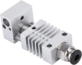 3D Printer Extruder Hotend Kit, Stainless Steel Extruders Parts Replacement Hotend Extruder Head Kit Extruders Parts 1.75/3mm Consumables with 5 MK8 Nozzles for Various 3D Printer Creality CR