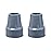 Kotiorname Cane Tips 7/8 Inch Heavy Duty Rubber Cane Tips Replacement 2 Pack, Gray