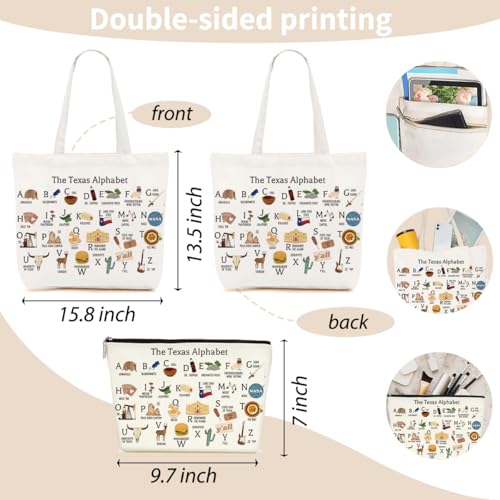 Texas State Speech Therapy 0ccupational Therapy Gifts Tote Bag Makeup Bag for Women Girl Sister Birthday Christmas2
