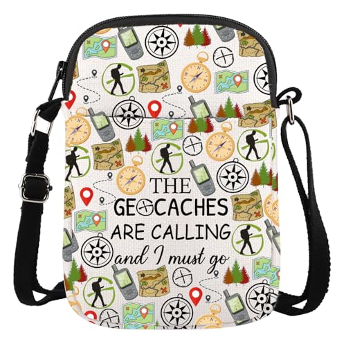 Geocache Crossbody Bag Geocache Lover Geocaching Gift Geocacher Gift Treasure Hunter Wallet Bag
