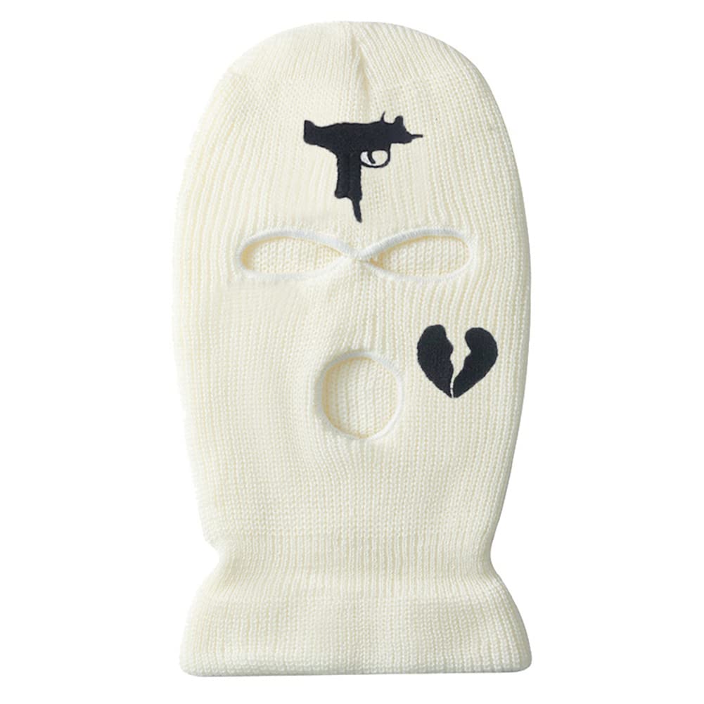 3 Hole Uzi Balaclava Knitted Full Face Cover Ski Mask Winter Windproof Neck Warmer Thermal Cycling for Men Women