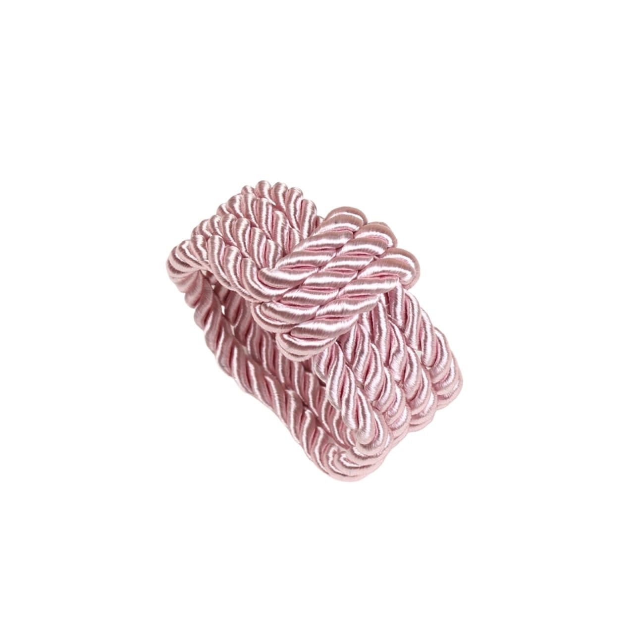 10PCS Woven Rope Napkin Rings for Christmas Table Decor Solid Color Napkin Buckle