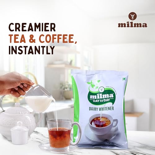 Image of Milma Dairy Whitener Powder 500g Pouch - Rich & Creamy for Instant Tea, Coffee & Desserts