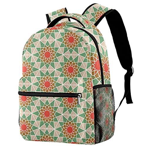 Sac à dos voyage mandala avec porte-bouteille pour fille et garçon