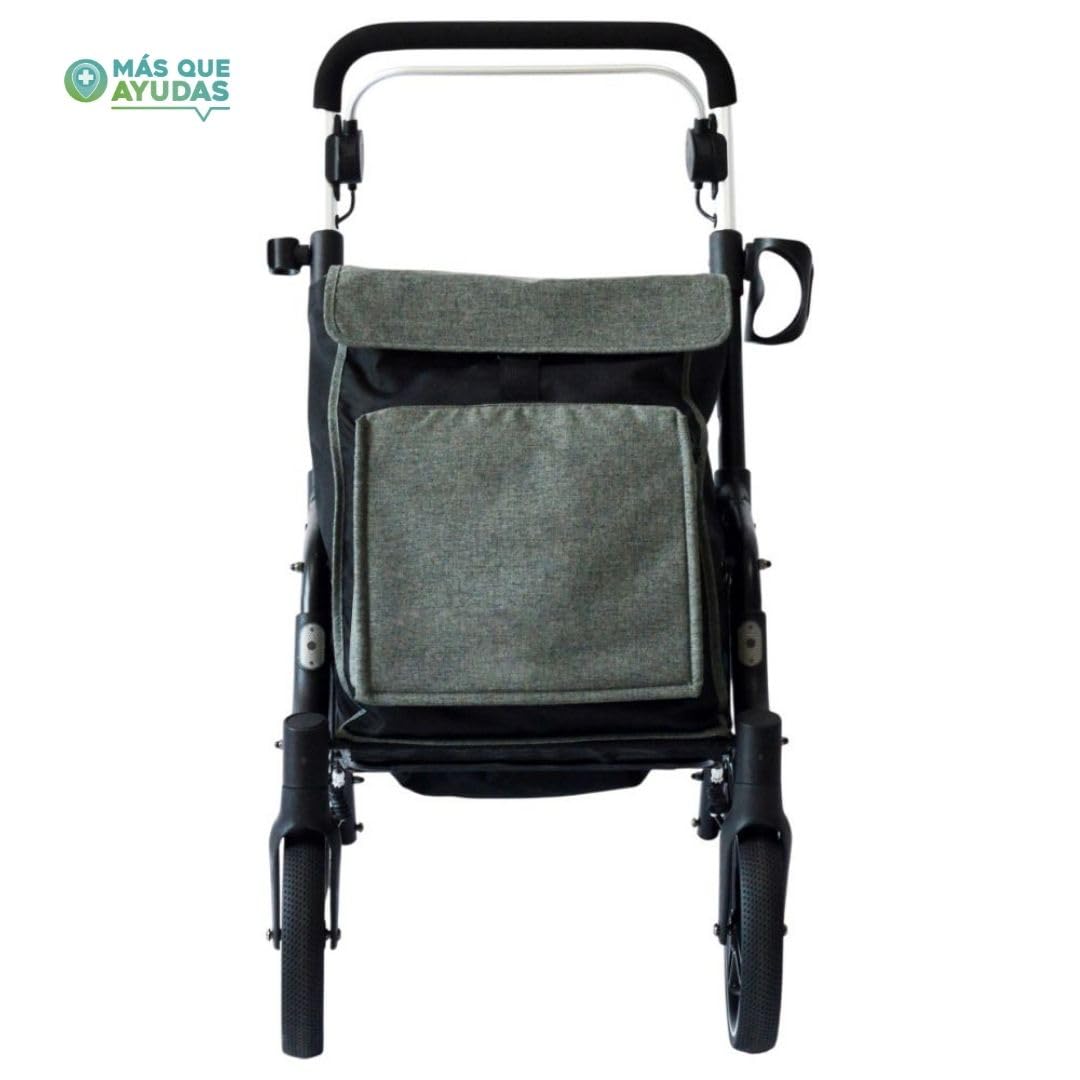 Urban Rollator de aluminio Basket XL, para Ancianos Rollator, Ajustable de 99 a 105 cm, 4 Ruedas, perfecto para hacer la compra, producto sanitario, con sistema de frenado.