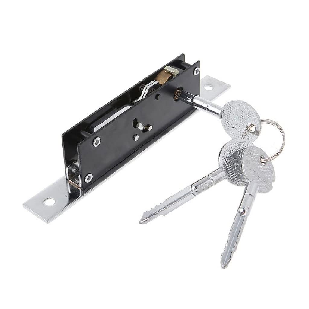 Verrouillage de porte coulissante en aluminium avec clé pour cadre en verre