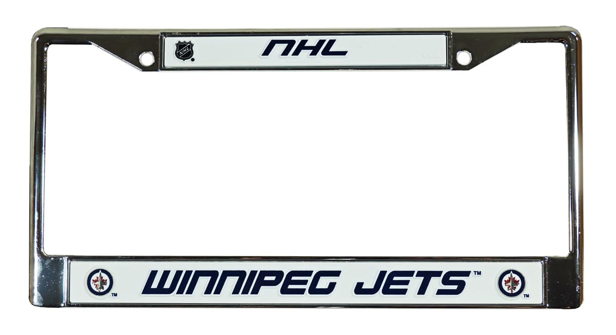 Rico Winnipeg Jets NHL Chrome Metal License Plate Frame