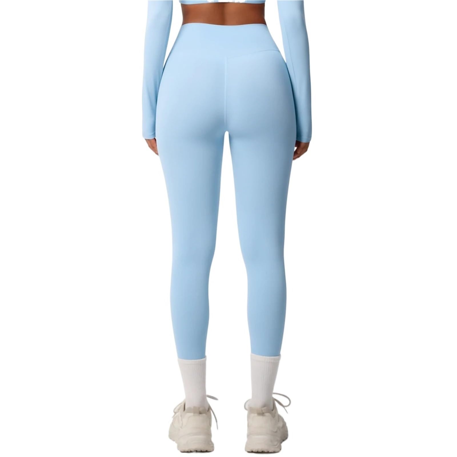 Leggings da yoga in nylon tinta unita da donna Palestra Tummy Tucking Hip Lifting Asciugatura rapida Esercizio Pantaloni Running Fitness Pantaloni
