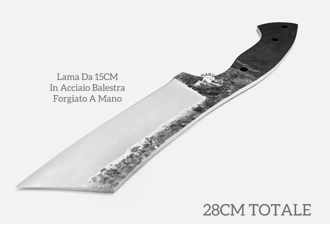 Lama Acciaio Balestra Blank Blade per Coltello Fai da Te Grezzo, Coltello Lama FIssa per Costruzione di COLTELLI caccia