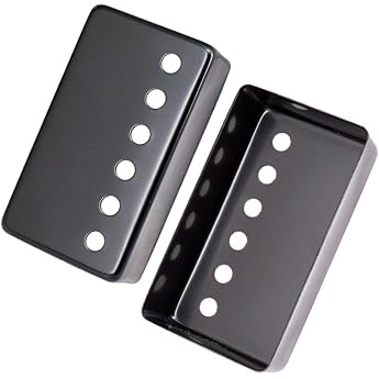 Aesthetic Upgrade with Stylish Metal Humbucker Covers for LP Guitars 50mm Black