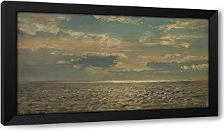 ArtDirect Skyet vær (1889) Custom Framed Art Print Giclee Print or Canvas Options with Various Sizes and Customization by Amaldus Nielsen