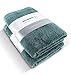 Produktbild herzbach home Luxus Saunatuch 2er Set Premium Qualität aus 100% ägyptischer Baumwolle 86 x 200 cm 600 g/m² (Ozeangrün)