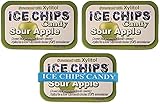 ICE CHIPS Xylitol Candy Tins (Sour Apple, 3 Pack) - Includes BAND as shown