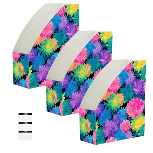Boîtes de rangement pour magazines pliables de 22,9 x 30,5 cm pour bureau et maison lot de 6