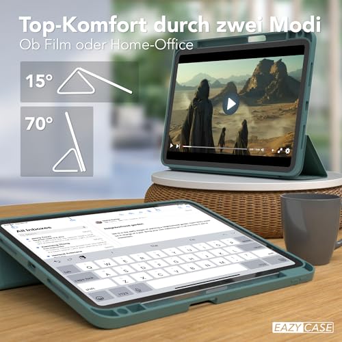Étui de protection iPad Pro 11 2025抗震防摔带手写笔槽夜绿