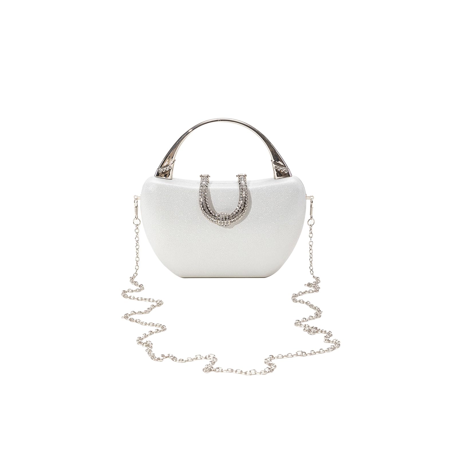 CORIOS Sequin Clutch Bag for Women Rhinestone Evening Bag Sparkly Crystal Handbag Bridal Wedding Purse Glitter Shoulder Bag