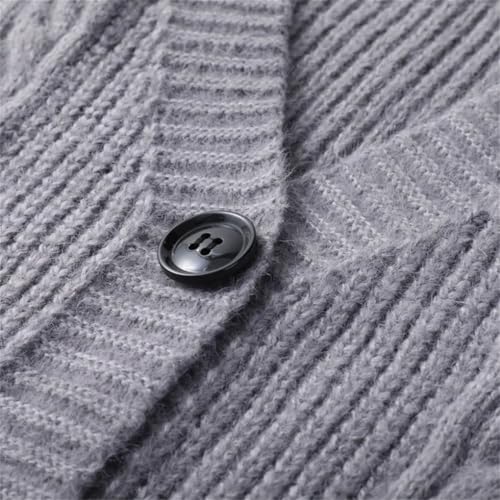 Men Knit Vest Buttons Down Sleeveless Sweater Cardigan V Neck For Casual Business Waistcoat4