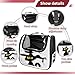 otnrnondcl Cartoon Black Cat (3) Transparent Pet Carrier for Travel Hiking for Kitty Small Dog
