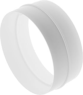 Repa Market 6" Inch / 150 mm Plastic Duct Pipe Connectors - Round Male Fit Flexible Ducting Extension - Hose Work - Dryer Vent Extension - Inline Air and Water Flow Extraction Pipe Lines