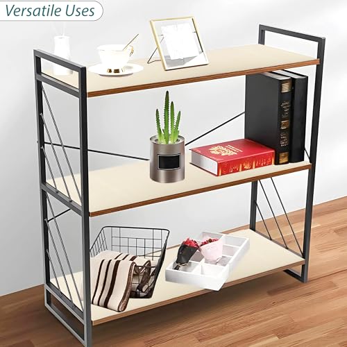 Image of Kuber Industries 2 Pcs EVA 1.5 Mtr Anti Slip Shelf Liners for Kitchen Shelves | Multipurpose Cupboard Mat for Wardrobe | Kitchen Shelf Mats Roll | Cream