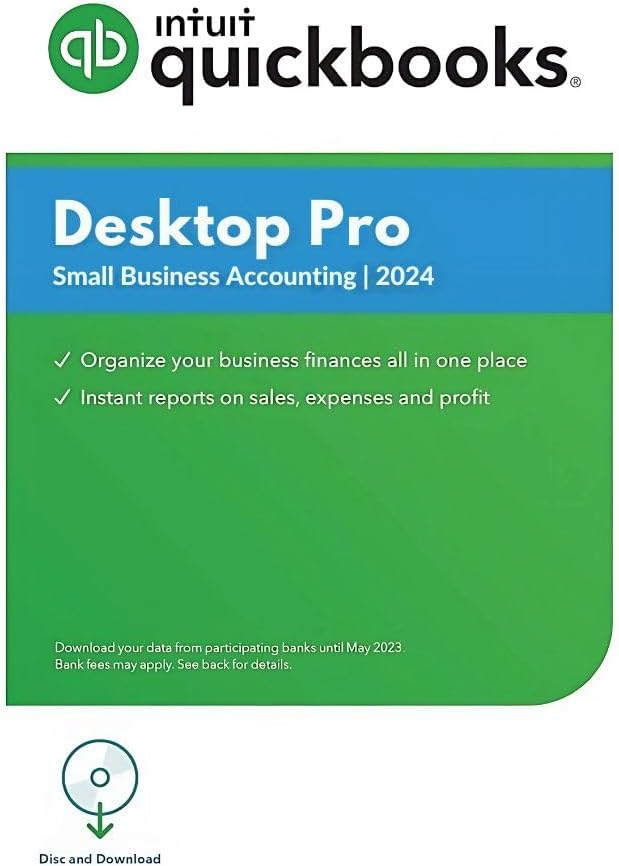 Quick Books Desktop Pro Plus 2024 DVD Or Message Delivery