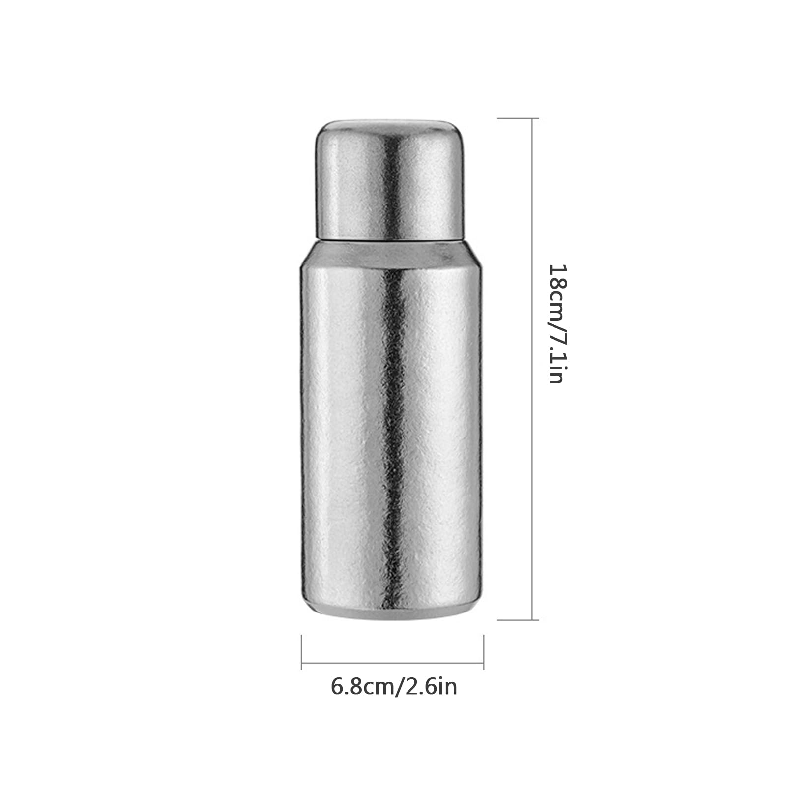 Fockety Puelo de Viaje Aislante de Vacío, Taza de té de Acero Inoxidable Liviano de 380 Ml con Tapa Desmontable Magnética y Colador de té Elegante, Taza de café de 8,5 Oz para Bebidas (SILVER)